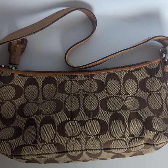 Coach Handbags - Coach Brown Signature Shoulder Bag